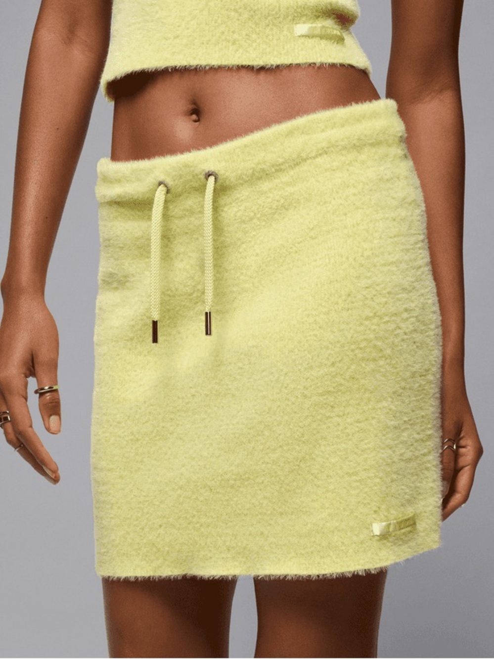 NWT air jordan fluffy knit mini skirt size small